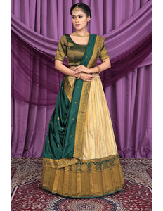 Chiku Self Jacquard Lehenga Choli Design For Women