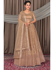 Chiku Designer Net Lehenga Choli For Women - Gajiwala