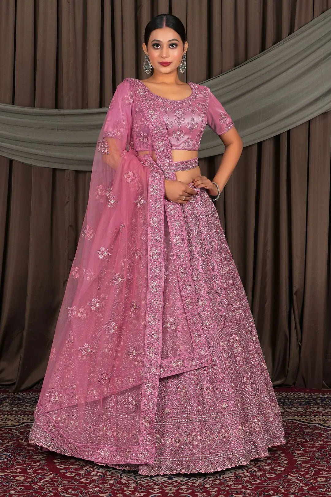 Gajari Party Wear Net Lehenga Choli For Weddings - Gajiwala