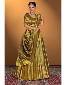 Liril Pure Two Tone Zari Tissue Lehenga Choli - Gajiwala