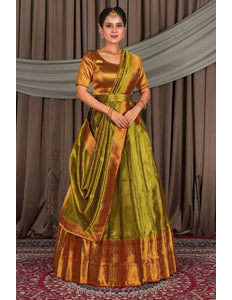 Liril Tissue Silk Zari Work Lehenga For Women - Gajiwala