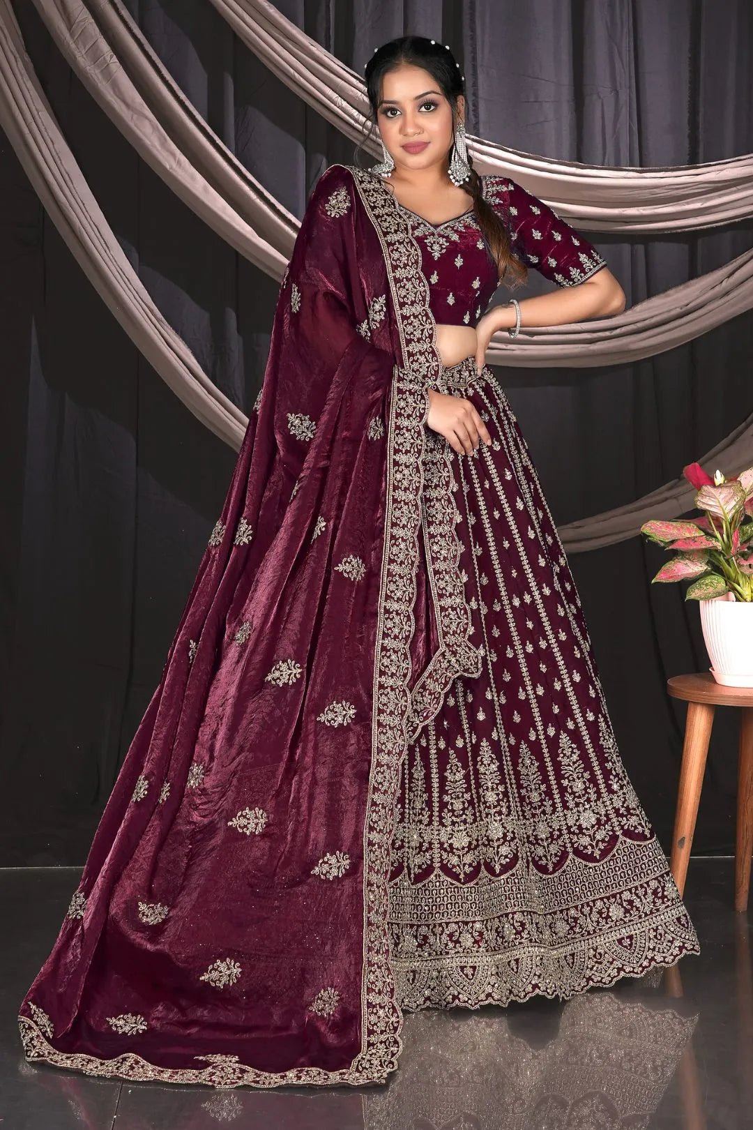 Purple Fendy Designer Lehenga Choli For Events - Gajiwala