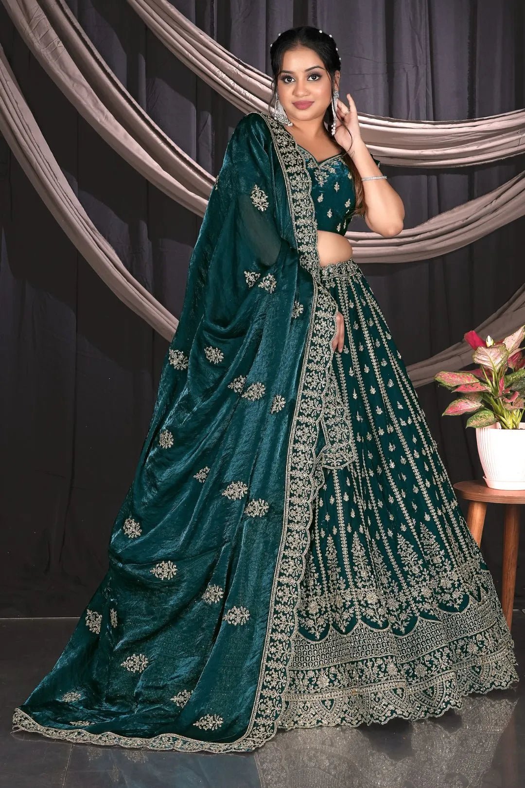 Rama Fendy Designer Lehenga Choli For Events - Gajiwala