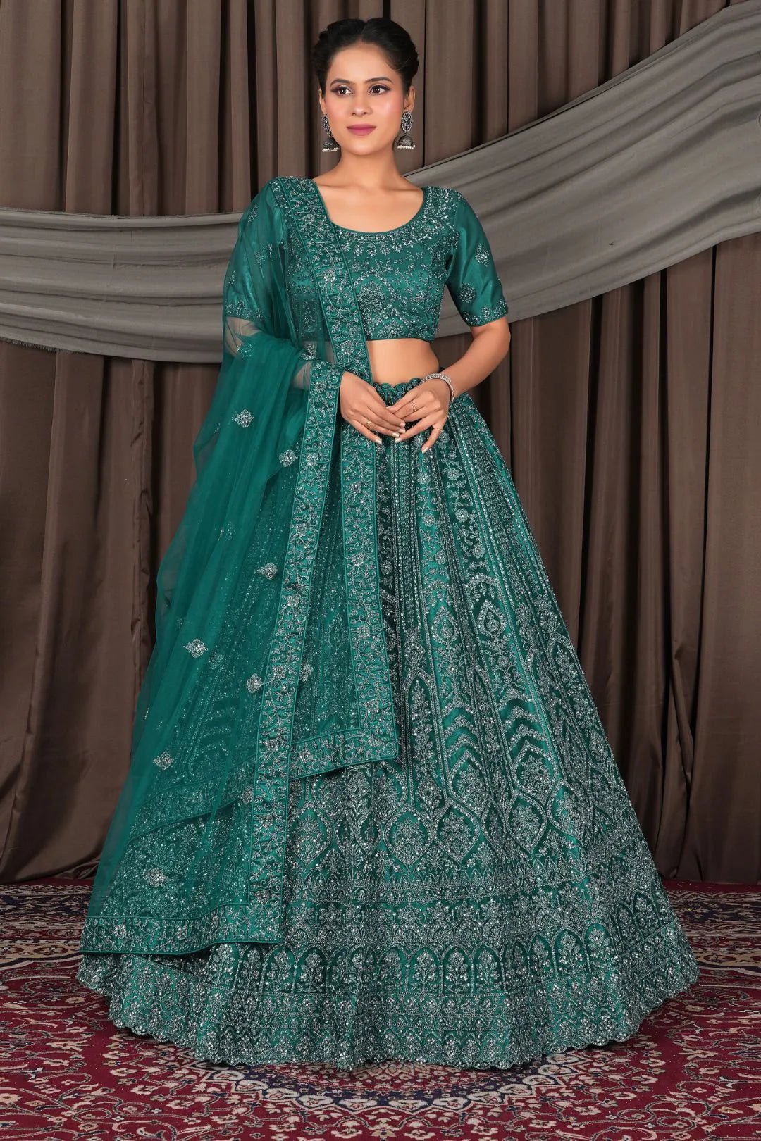 Rama Latest Net Lehenga Choli Ensemble For Women - Gajiwala