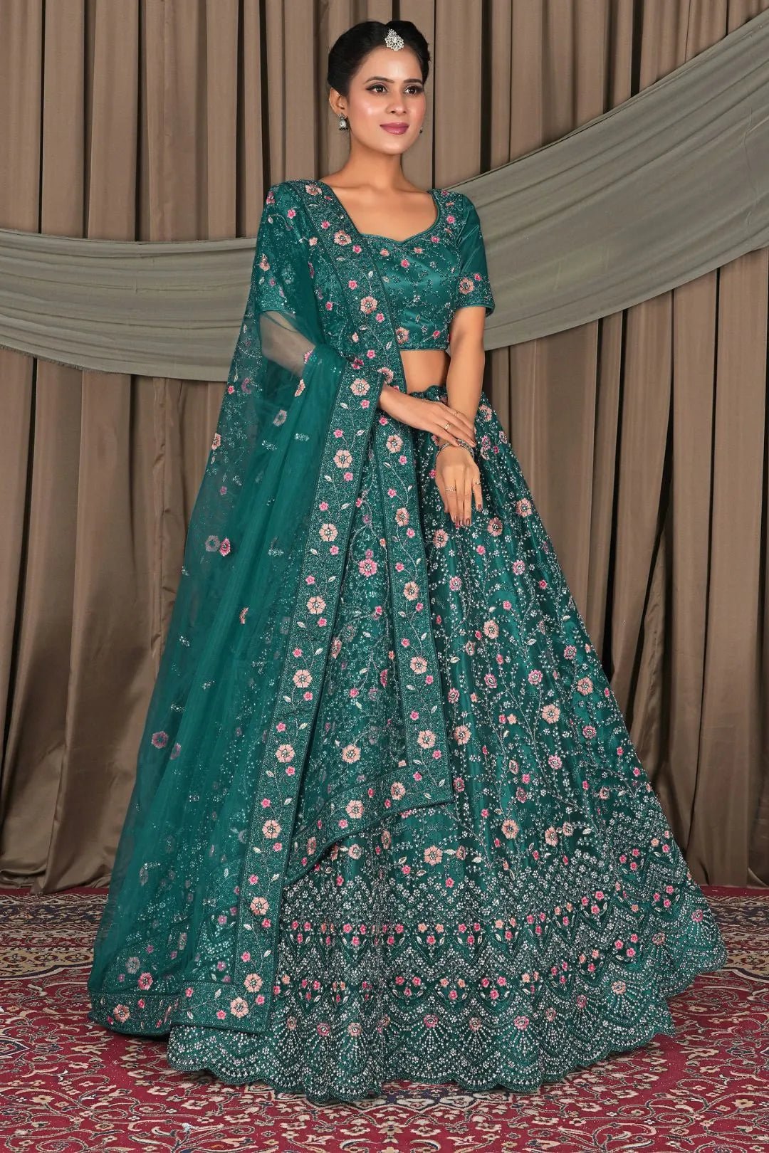 Rama Latest Party Wear Net Lehenga Choli - Gajiwala