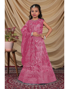 Rani Colour Kids Readymade Lehenga for Girls - Gajiwala