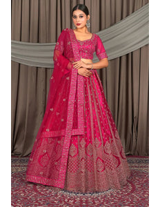 Rani Designer Net Lehenga Choli For Women - Gajiwala