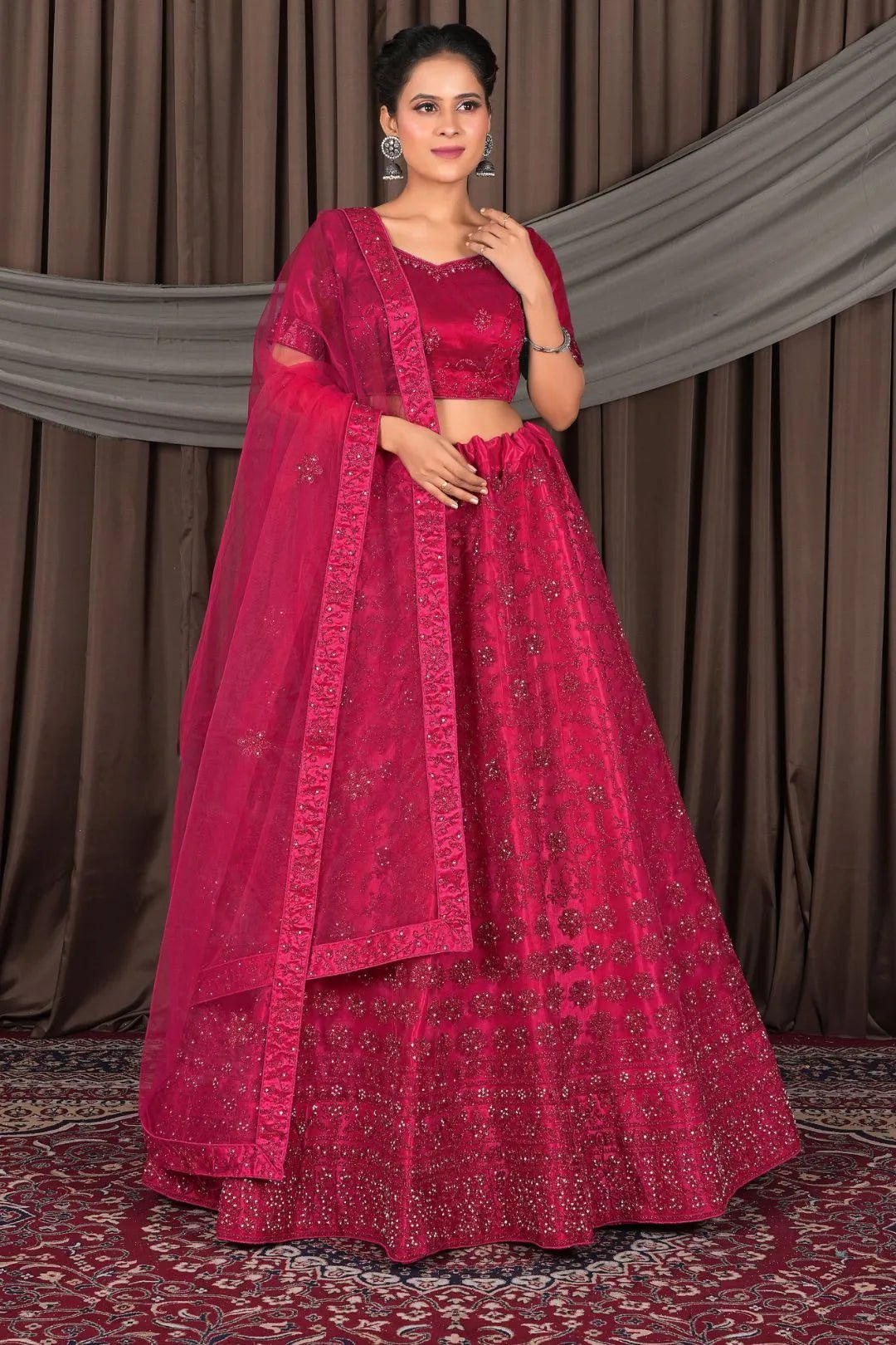 Rani Party wear Heavy designer Net Lehenga Choli - Gajiwala