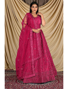 Rani Readymade Net Lehenga Choli For Weddings - Gajiwala