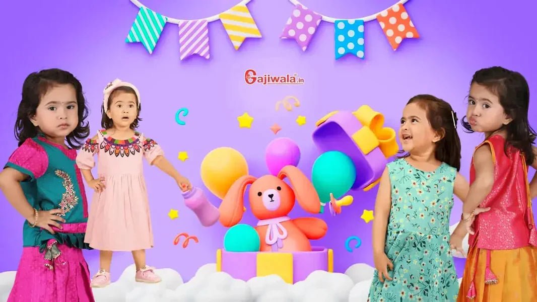 Latest kids Wear: Trending Kurti, Pattu Pavadai, Gowns For Girls - Gajiwala