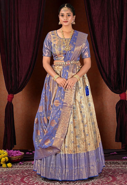 Chiku Designer Banarasi Silk Lehenga Choli For Women