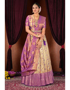 Chiku Designer Banarasi Silk Lehenga Choli For Women