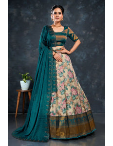 Chiku Latest Banarasi Silk Digital Printed Lehenga Choli