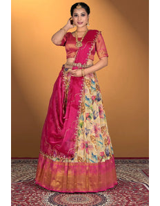 Chiku Viscose With Digital Print Lehenga Choli For Women