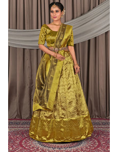 Liril Latest Pure Two Tone Zari Tissue Lehenga Choli