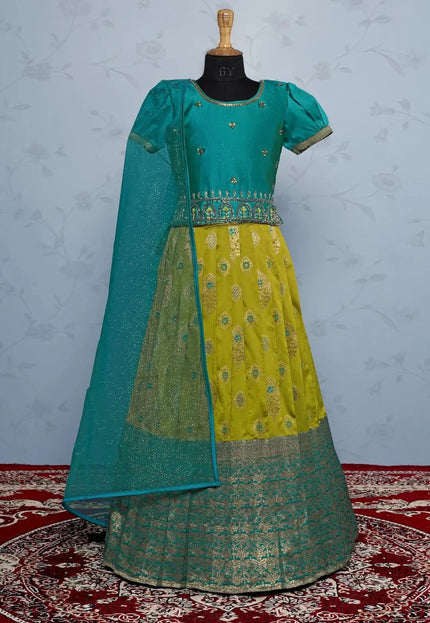 Liril Rama Traditional Designer Lehenga Choli with Net Dupatta for Girls Wear