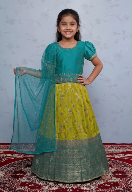 Liril Rama Traditional Designer Lehenga Choli with Net Dupatta for Girls Wear