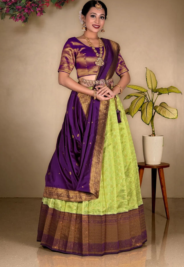 Liril Zari Tissue Silk Lehenga Choli Design For Women