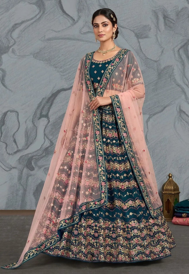 Morpich Latest Georgette Lehenga Choli Design With Dupatta