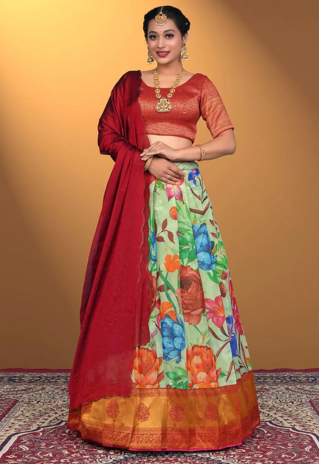 Pista Beautiful Viscose Lehenga Choli Design For Women