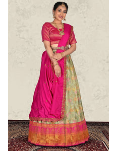 Pista Latest Banarasi Jacquard Lehenga Choli For Women