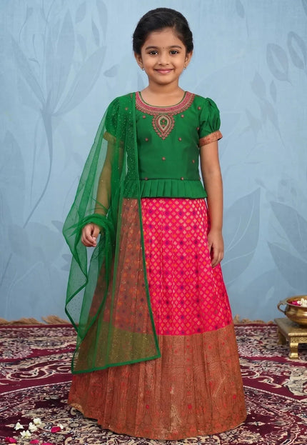 Rani Exquisite Peplum Style Chaniya Choli For Young Princess