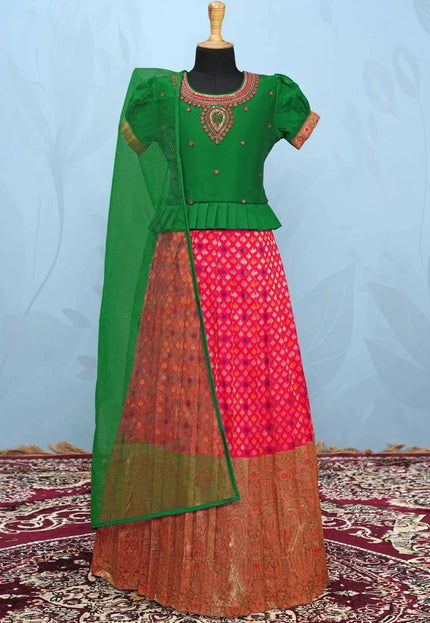 Rani Exquisite Peplum Style Chaniya Choli For Young Princess