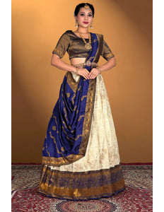 Tussar Banarasi Silk Lehenga Choli Zari Work For Women