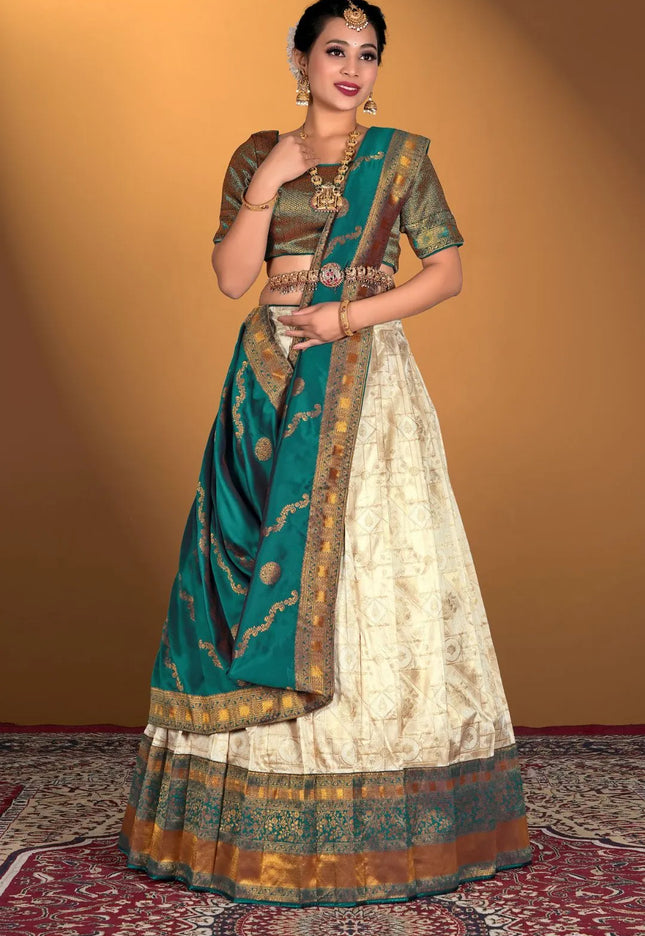 Tussar Banarasi Silk Lehenga Choli Zari Work For Women