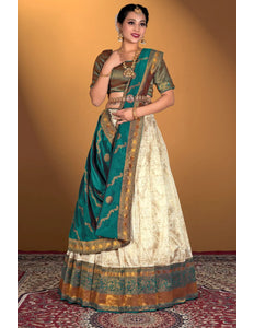 Tussar Banarasi Silk Lehenga Choli Zari Work For Women