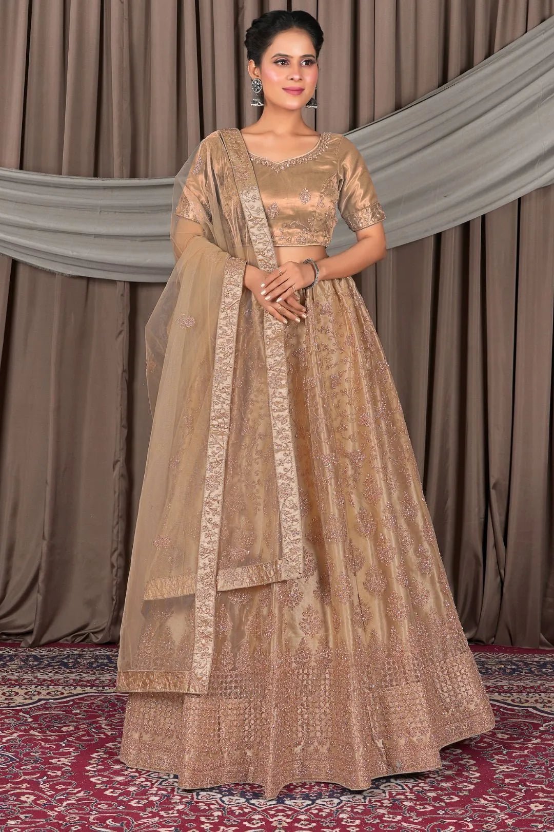 Chiku Designer Net Lehenga Choli For Women - Gajiwala