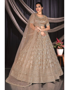 Chiku Exclusive Net Lehenga Choli With Embroidered Work - Gajiwala