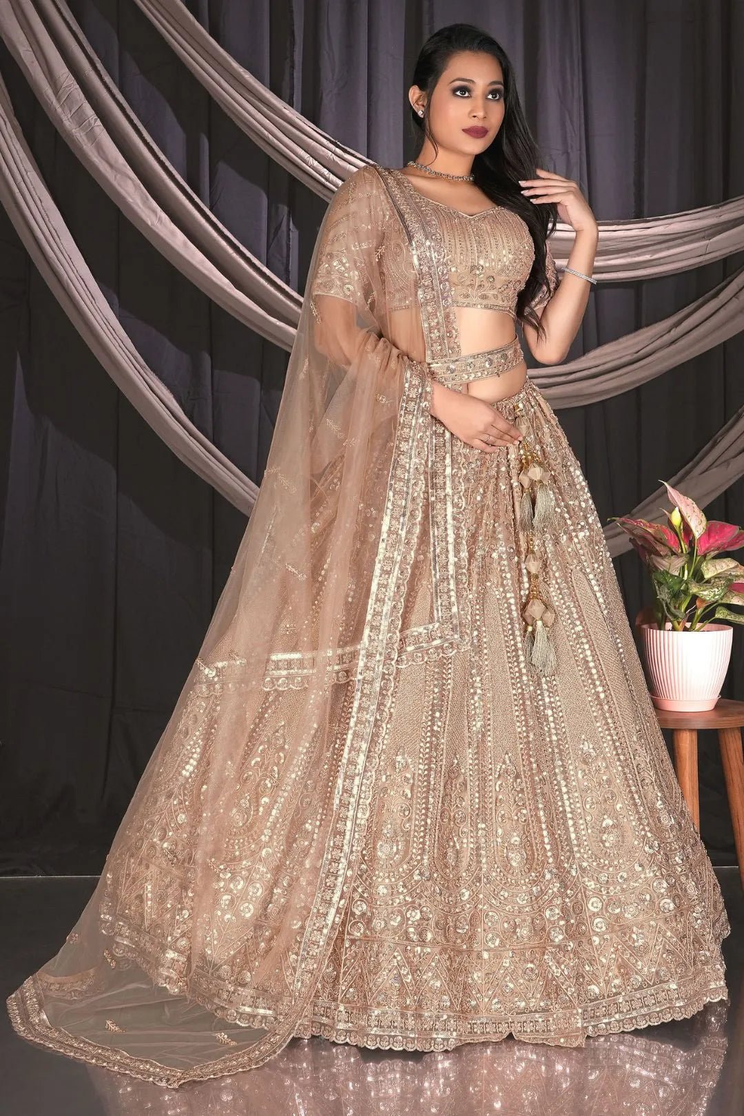 Chiku Traditional Lehenga Choli For Weddings - Gajiwala
