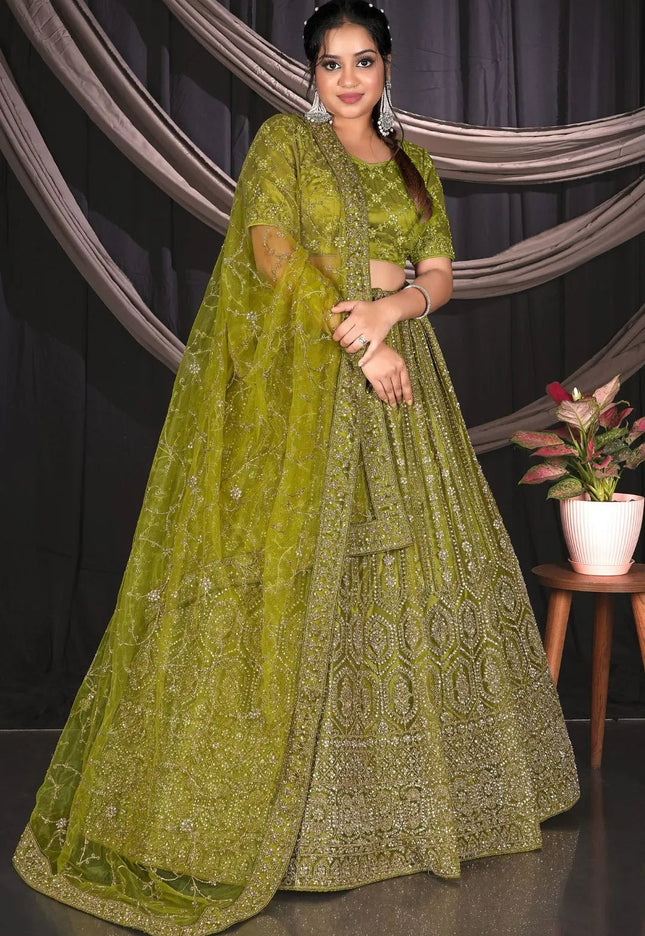 Liril Net Party wear Embroidered Lehenga Choli For Women - Gajiwala