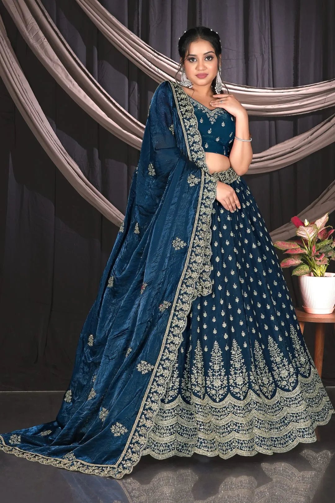 Morpich Fendy Semi Stitch Lehenga Choli For Women - Gajiwala