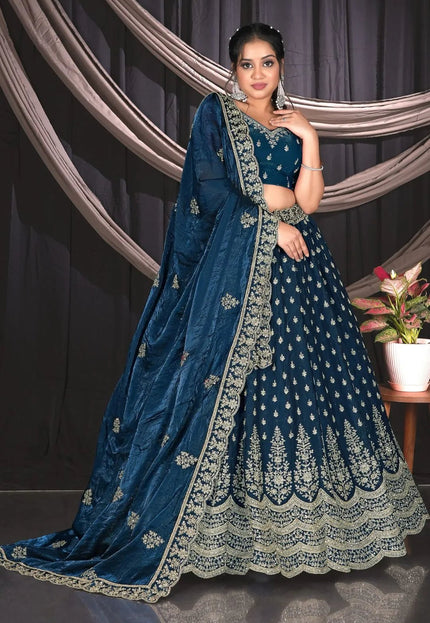 Morpich Fendy Semi Stitch Lehenga Choli For Women - Gajiwala