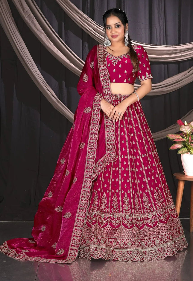 Pink Fendy Designer Lehenga Choli For Events - Gajiwala