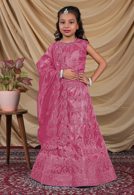 Rani Colour Kids Readymade Lehenga for Girls - Gajiwala