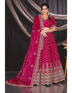 Rani Fendy Semi Stitch Lehenga Choli For Women - Gajiwala