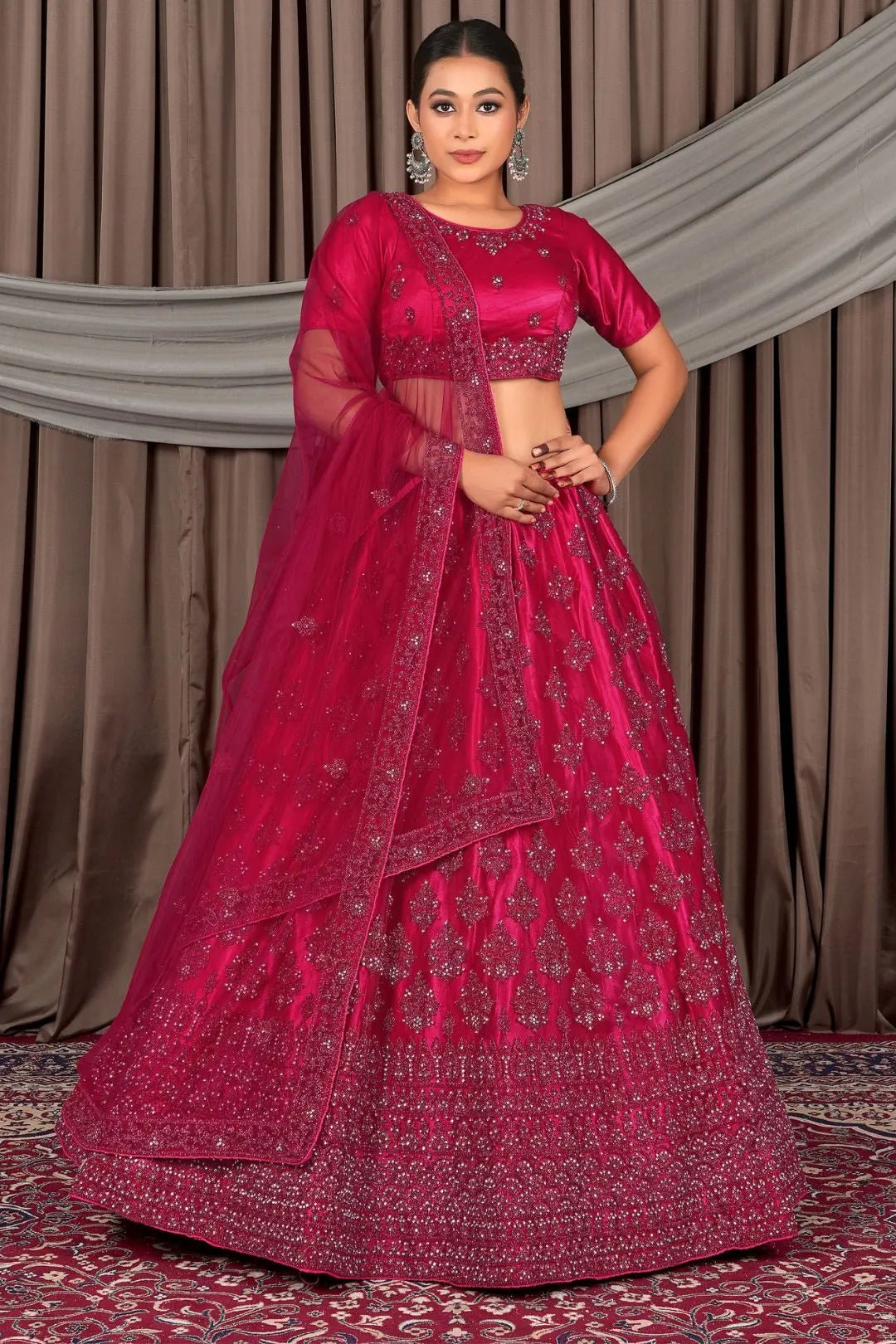 Rani Latest Net Lehenga Choli For Women - Gajiwala