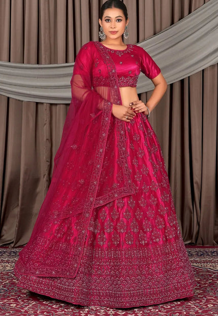 Rani Latest Net Lehenga Choli For Women - Gajiwala