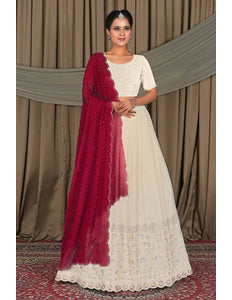 White Elegance Latest Fendy Lehenga Choli for Party Wear - Gajiwala